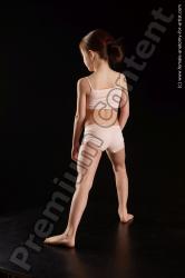 Underwear Woman White Standing poses - ALL Slim long brown Standing poses - simple Standard Photoshoot Academic